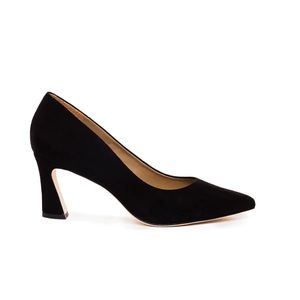 Bernardo Faryn Black Kid Suede Pumps size 7.5M